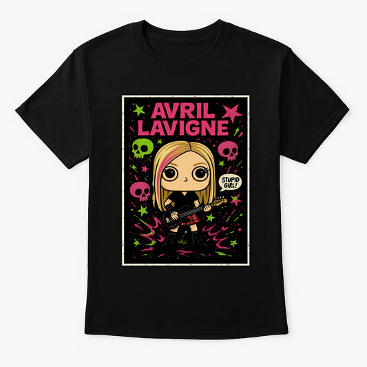 Avril Lavigne Stupid Girl Pop Punk Funko Pop Style Unisex T-Shirt