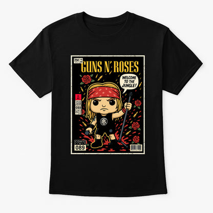 Guns N Roses Welcome To The Jungle Hard Rock Funko Pop Style Unisex T-Shirt