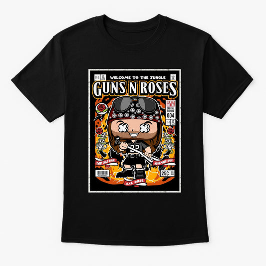 Guns N Roses Paradise City Hard Rock Funko Pop Style Unisex T-Shirt