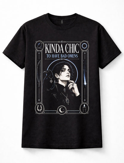 Kinda Chic Bad Omens Gothic Raven Eclipse Witchy Goth Unisex T-Shirt