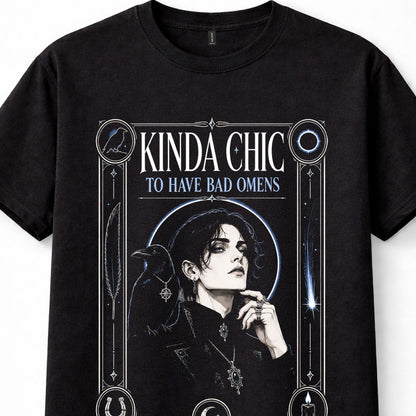 Kinda Chic Bad Omens Gothic Raven Eclipse Witchy Goth Unisex T-Shirt
