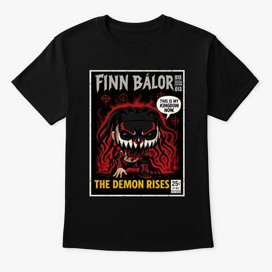 Finn Bálor “The Demon Rises” Funko Pop Style Unisex T-Shirt Comic Style