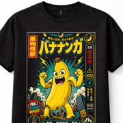 Japanese Banana Kaiju Monster Fruit City Rampage Graphic Unisex T-Shirt