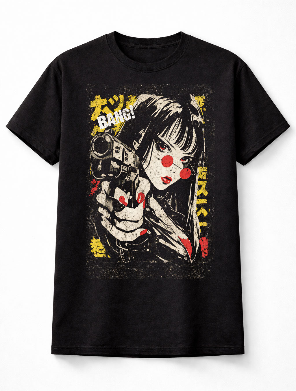 Bang Japanese Streetwear Cyberpunk Y2K Retro Techwear Manga Anime Adults & Kids Unisex T-Shirt