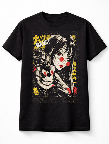Bang Japanese Streetwear Cyberpunk Y2K Retro Techwear Manga Anime Adults & Kids Unisex T-Shirt