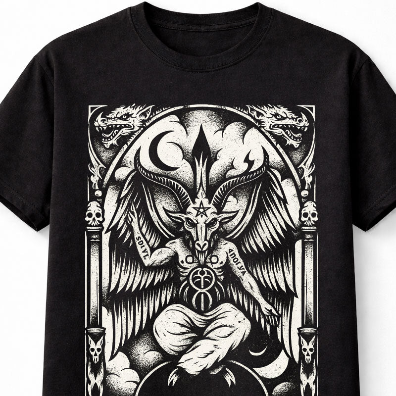 Baphomet Occult Satanic Gothic Demon Graphic Unisex T-Shirt