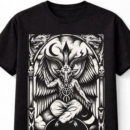 Baphomet Occult Satanic Gothic Demon Graphic Unisex T-Shirt