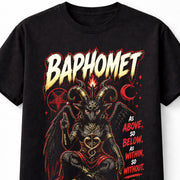 Baphomet Occult Goat Demon Gothic Dark Art Graphic Unisex T-Shirt