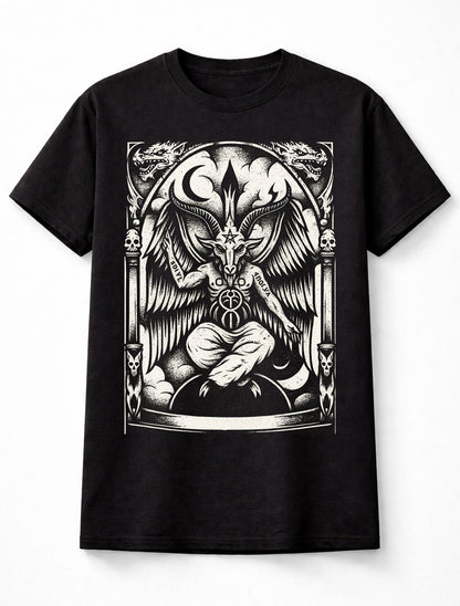 Baphomet Occult Satanic Gothic Demon Graphic Unisex T-Shirt