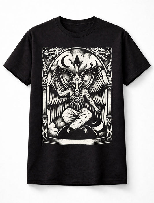 Baphomet Occult Satanic Gothic Demon Graphic Unisex T-Shirt