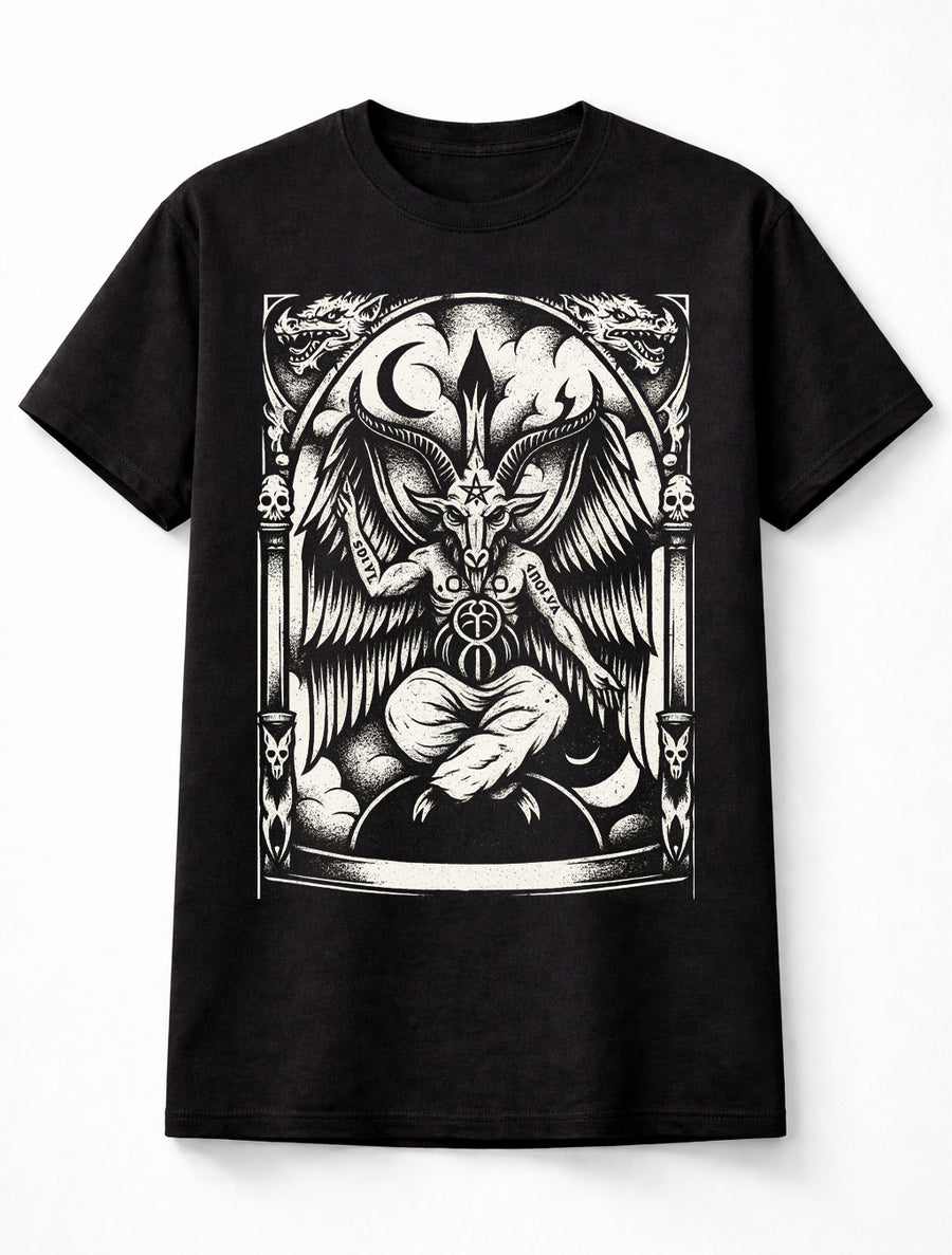 Baphomet Occult Satanic Gothic Demon Graphic Unisex T-Shirt