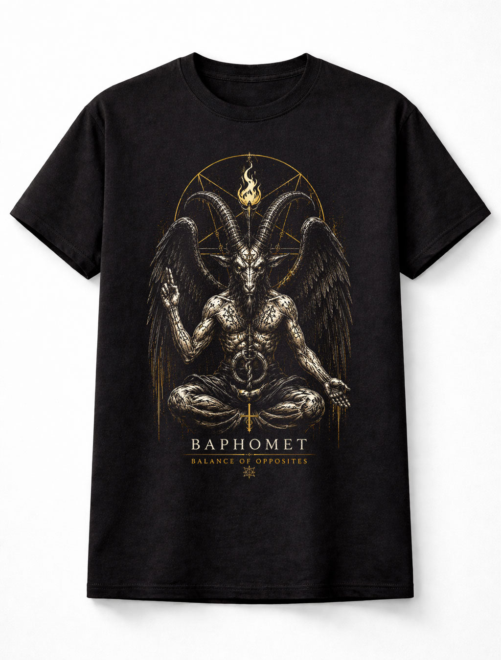 Baphomet Occult Demon Gothic Horror Pentagram Unisex T-Shirt