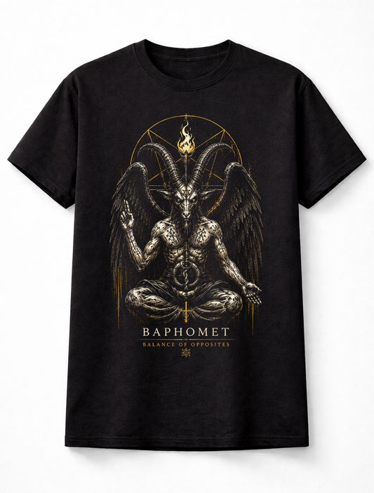 Baphomet Occult Demon Gothic Horror Pentagram Unisex T-Shirt