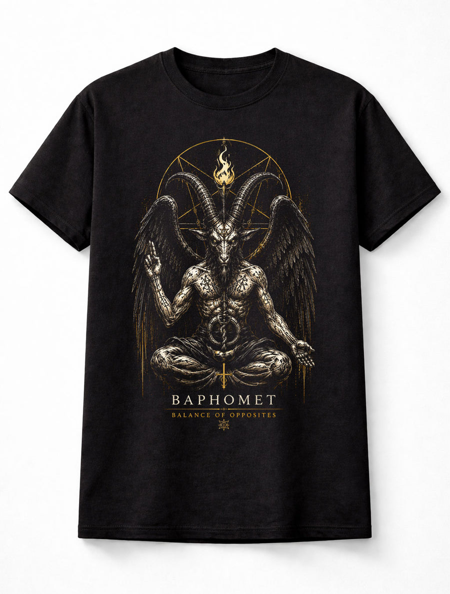 Baphomet Occult Demon Gothic Horror Pentagram Unisex T-Shirt