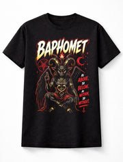 Baphomet Occult Goat Demon Gothic Dark Art Graphic Unisex T-Shirt