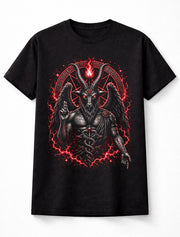 Baphomet Occult Demon Pentagram Gothic Horror Black Unisex T-Shirt