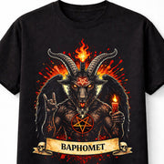 Baphomet Occult Goat Demon Gothic Horror Graphic Unisex T-Shirt