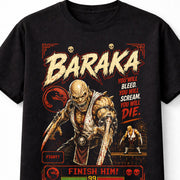 Mortal Kombat Baraka Finish Him Arcade Gaming Unisex T-Shirt