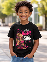 I'm A Barbie Girl Barbed Wire Dark Humor Gothic Girl Graphic Unisex T-Shirt