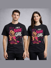 I'm A Barbie Girl Barbed Wire Dark Humor Gothic Girl Graphic Unisex T-Shirt