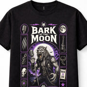 Bark At The Moon Werewolf Rock Music Guitar Gothic Wolf Black Unisex T-Shirt
