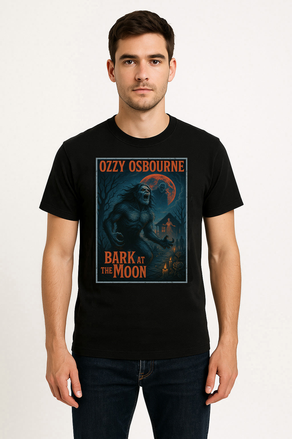 Ozzy Osbourne Bark at the Moon Unisex T-Shirt Classic Heavy Metal Tee