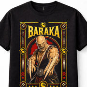 Mortal Kombat Baraka Tarkatan Warrior Fighting Game Black Unisex T-Shirt