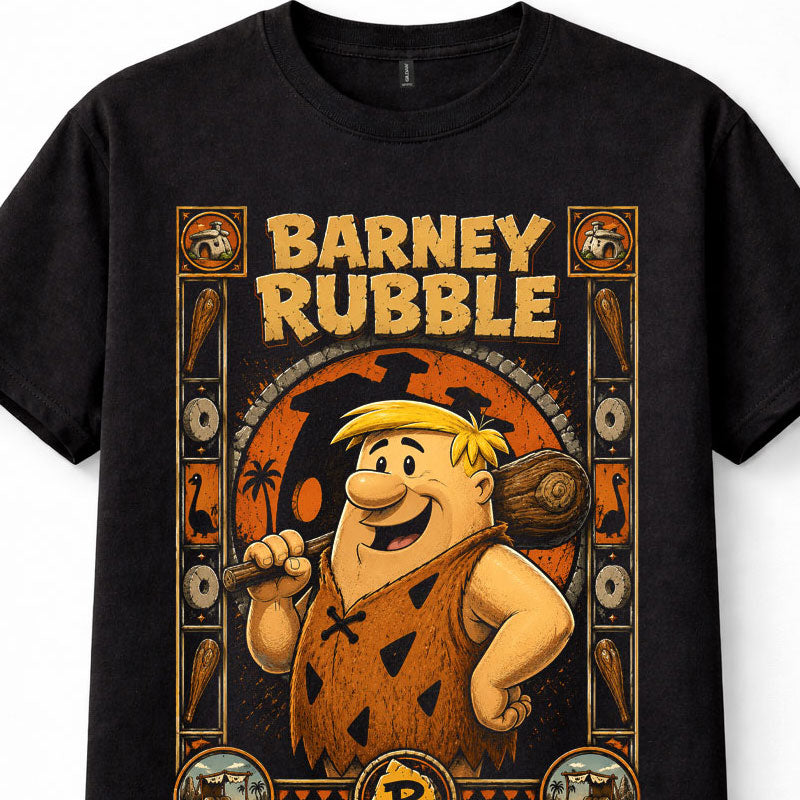 The Flintstones Barney Rubble Cartoon Graphic Tee Unisex T-Shirt