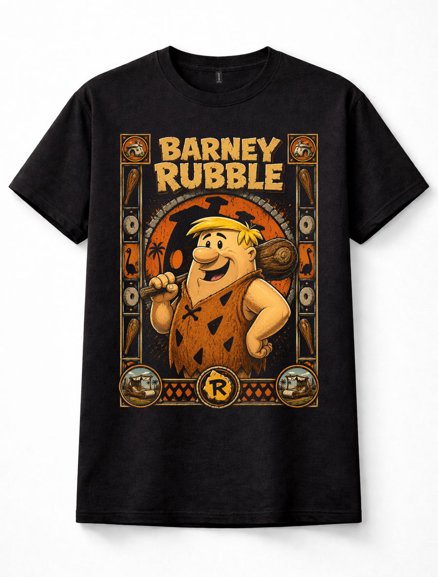 The Flintstones Barney Rubble Cartoon Graphic Tee Unisex T-Shirt
