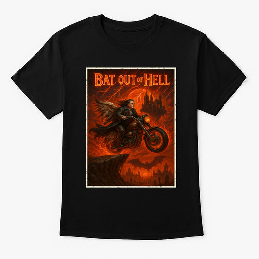Meat Loaf Bat Out of Hell Unisex T-Shirt Classic Rock Album Art Tee