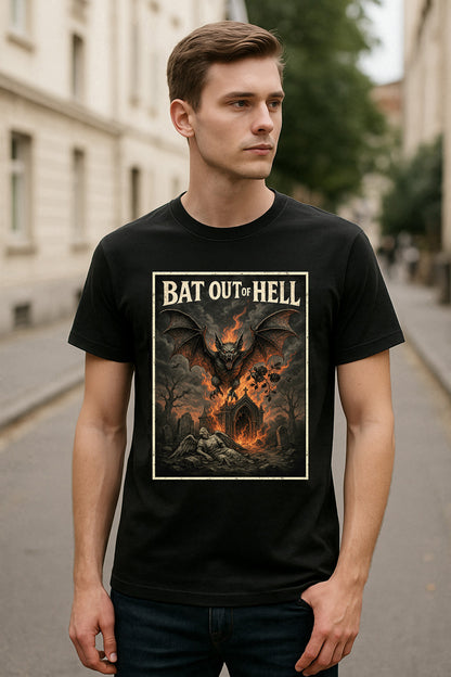 Meat Loaf Bat Out of Hell Unisex T-Shirt – Heavy Metal Gothic Rock Band Graphic Tee
