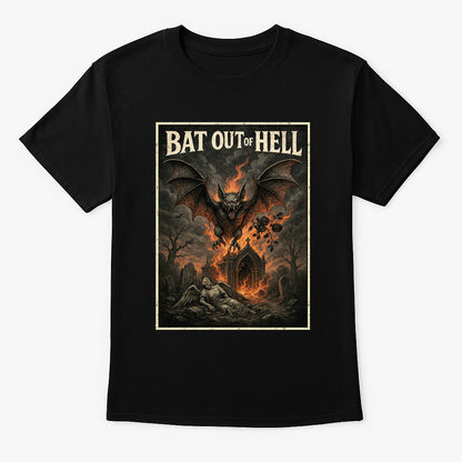 Meat Loaf Bat Out of Hell Unisex T-Shirt – Heavy Metal Gothic Rock Band Graphic Tee