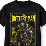 Battery Man VHS Horror Monster Retro Slasher Black Unisex T-Shirt