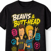 Beavis and Butt-Head MTV Cartoon Rock Metal Funny Graphic Unisex T-Shirt