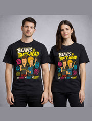 Beavis and Butt-Head MTV Cartoon Rock Metal Funny Graphic Unisex T-Shirt