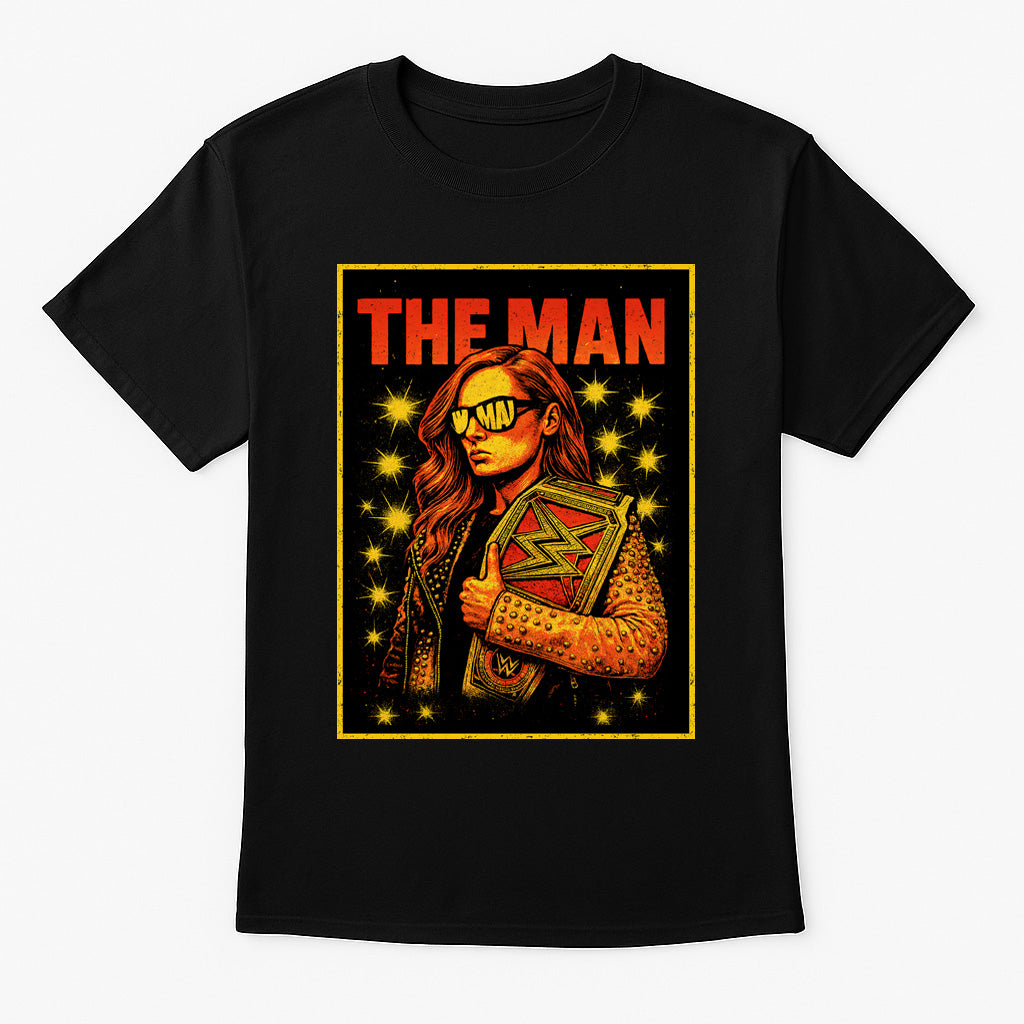 Becky Lynch The Man Retro Wrestling Unisex Adults & Kids T-Shirt