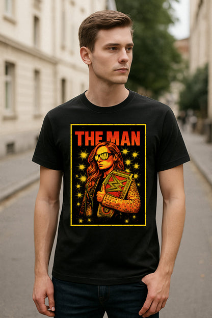 Becky Lynch The Man Retro Wrestling Unisex T-Shirt Champion Graphic Tee