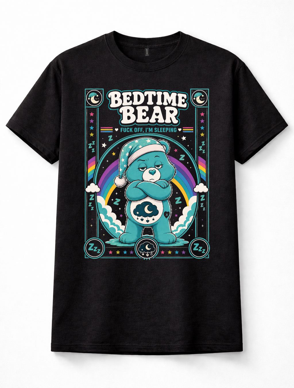 Bedtime Bear Care Bears Funny Sleeping Bear Unisex T-Shirt