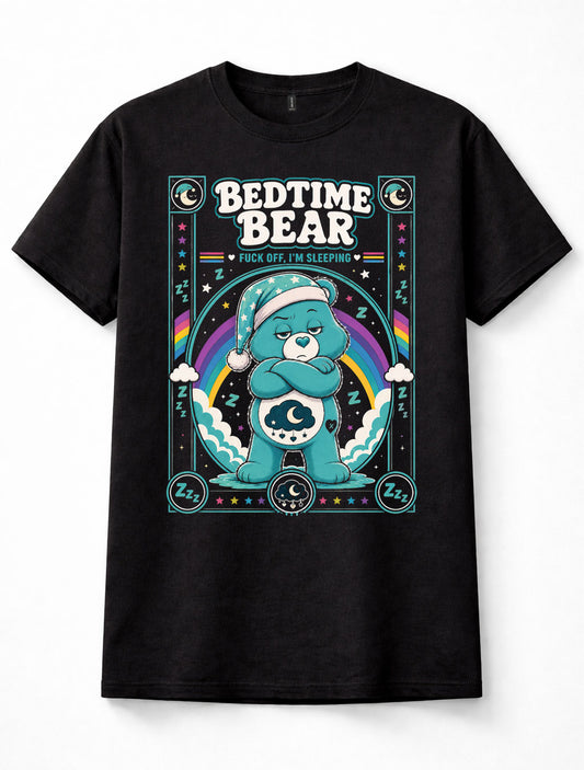 Bedtime Bear Care Bears Funny Sleeping Bear Unisex T-Shirt