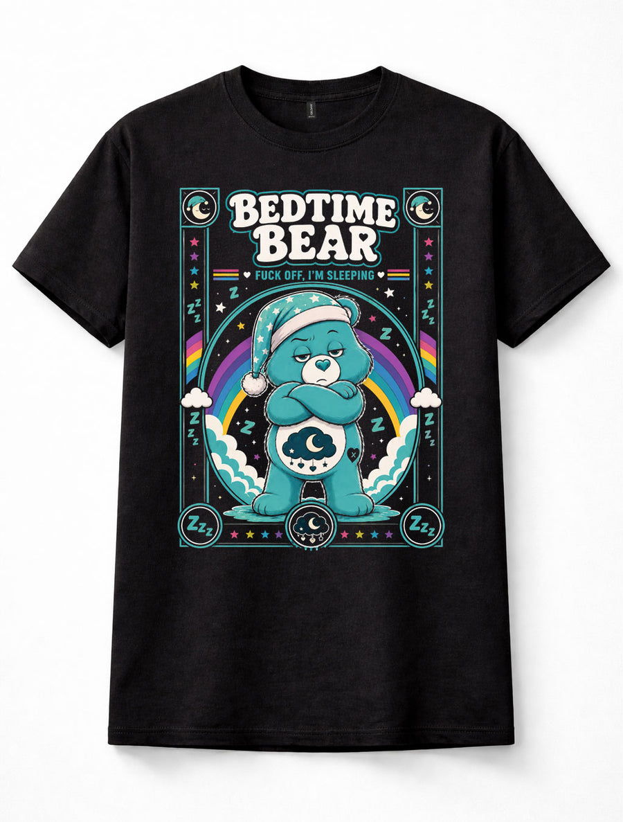 Bedtime Bear Care Bears Funny Sleeping Bear Unisex T-Shirt
