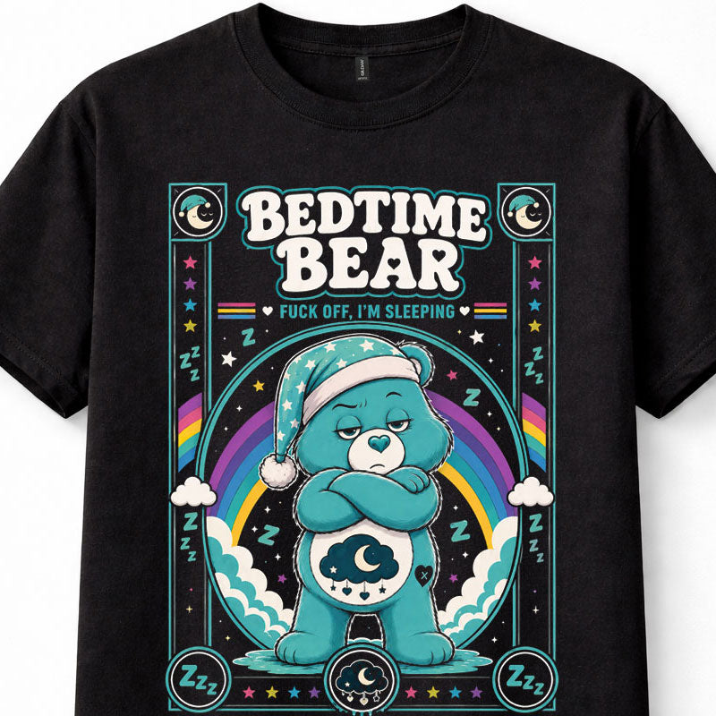 Bedtime Bear Care Bears Funny Sleeping Bear Unisex T-Shirt