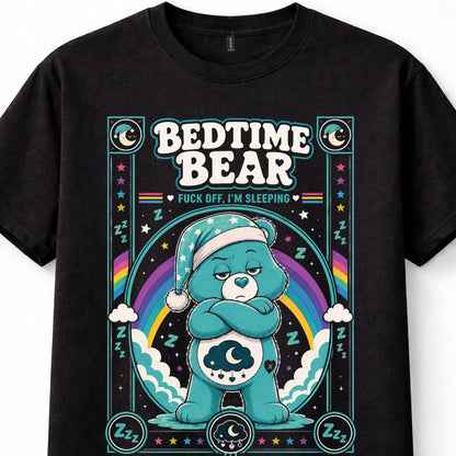 Bedtime Bear Care Bears Funny Sleeping Bear Unisex T-Shirt
