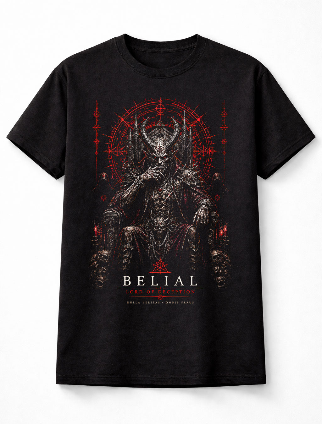 Belial Lord of Deception Demon Gothic Horror Metal Unisex T-Shirt