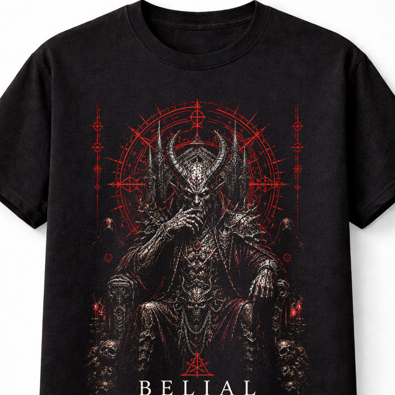 Belial Lord of Deception Demon Gothic Horror Metal Unisex T-Shirt