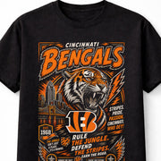 Cincinnati Bengals NFL Tiger Mascot Football Fan Gift Unisex T-Shirt