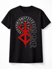 Berserker Viking Runes Norse Mythology Warrior Graphic Unisex T-Shirt