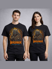 Viking Berserker Bear Warrior Axe Nordic Mythology Unisex T-Shirt