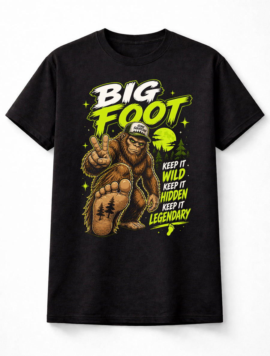 Bigfoot Sasquatch Keep It Wild Funny Cryptid Legend Unisex T-Shirt
