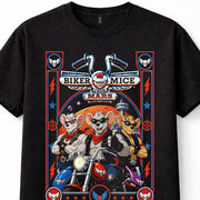 Biker Mice From Mars Retro Cartoon Motorcycle Black Unisex T-Shirt
