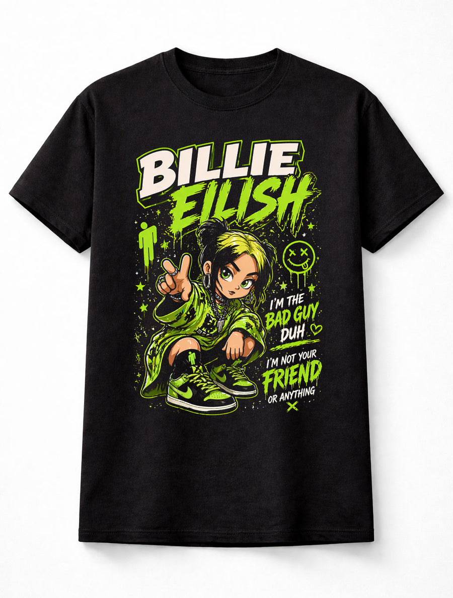 Billie Eilish Graphic T-Shirt Bad Guy Unisex T-Shirt